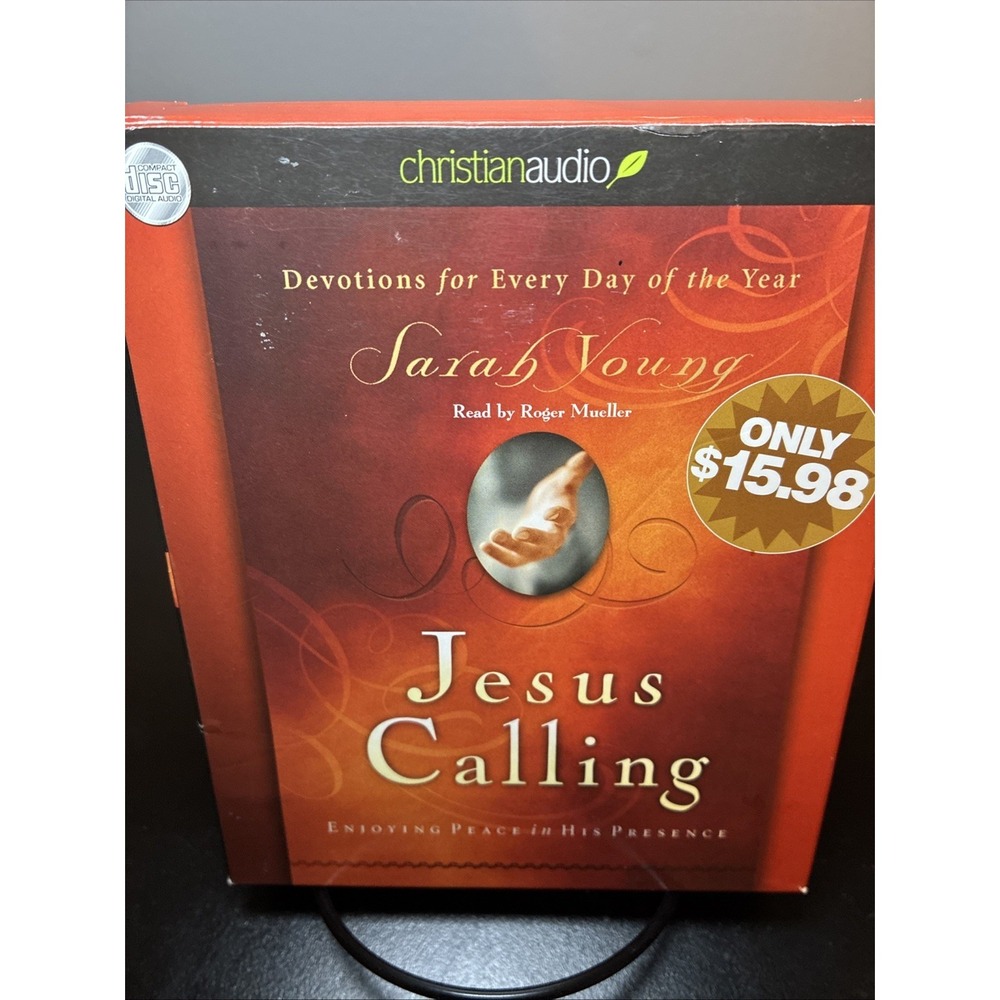 Jesus Calling Devotional Bible and 6 CD Set of Jesus Calling Devotions (VG)